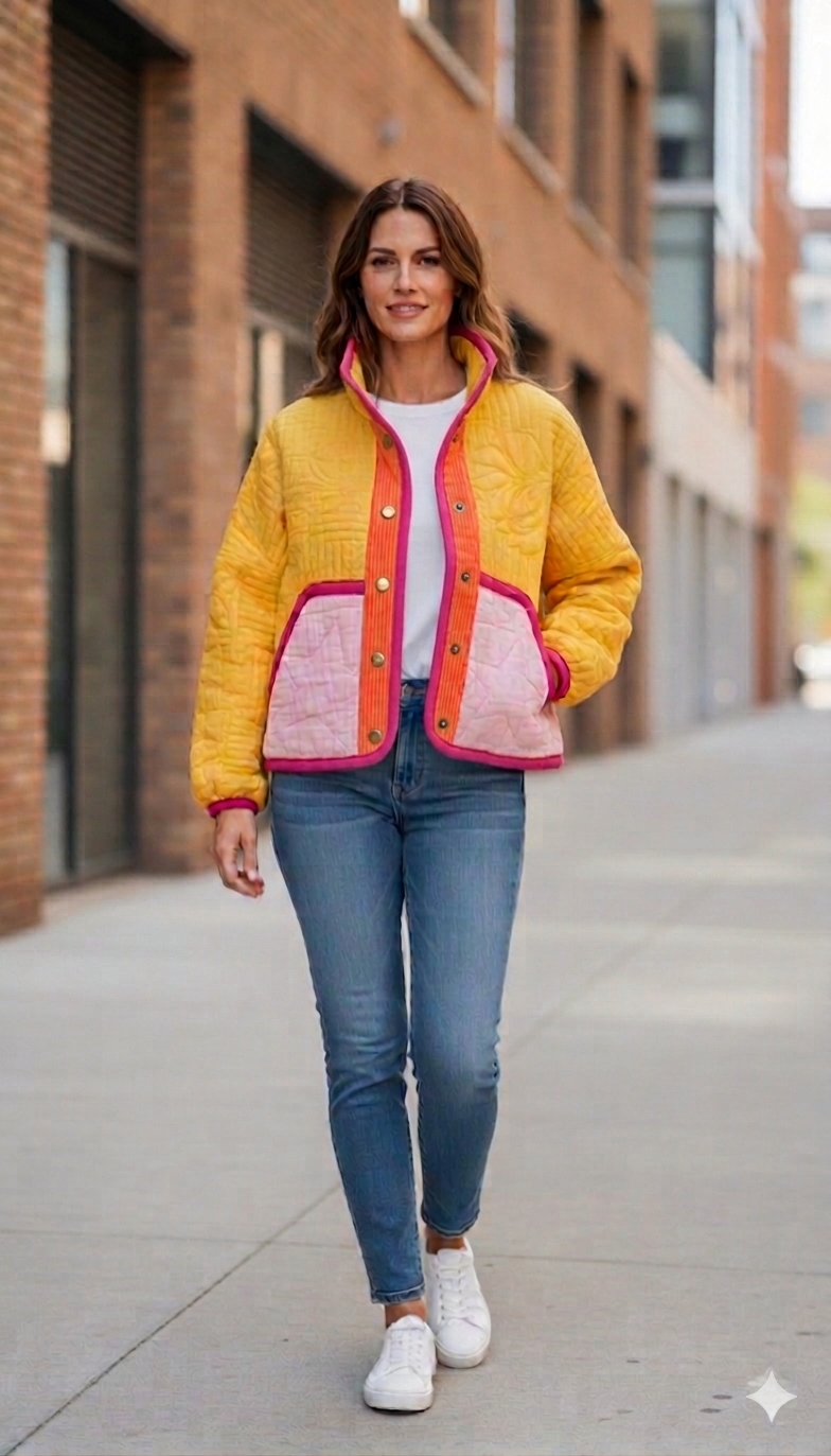 Oversized winter crop jacket