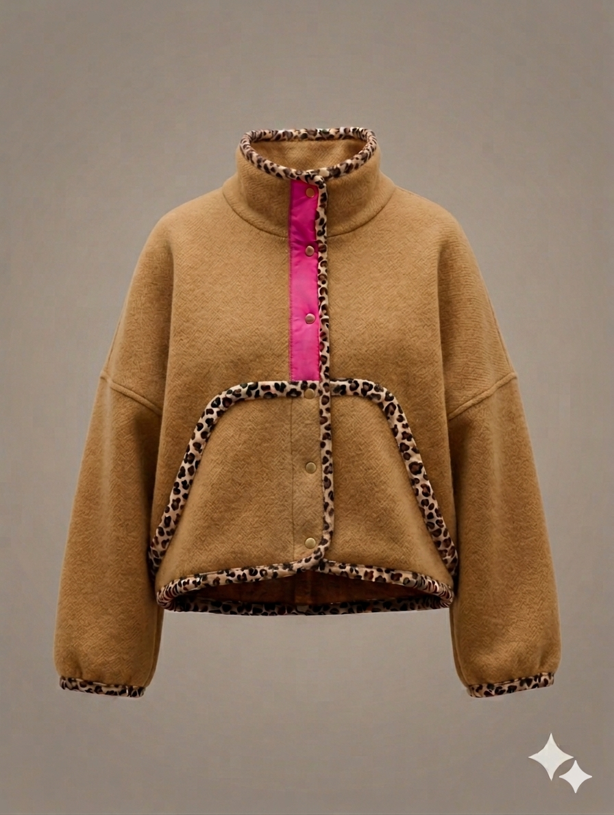 Oversized crop winter jacket