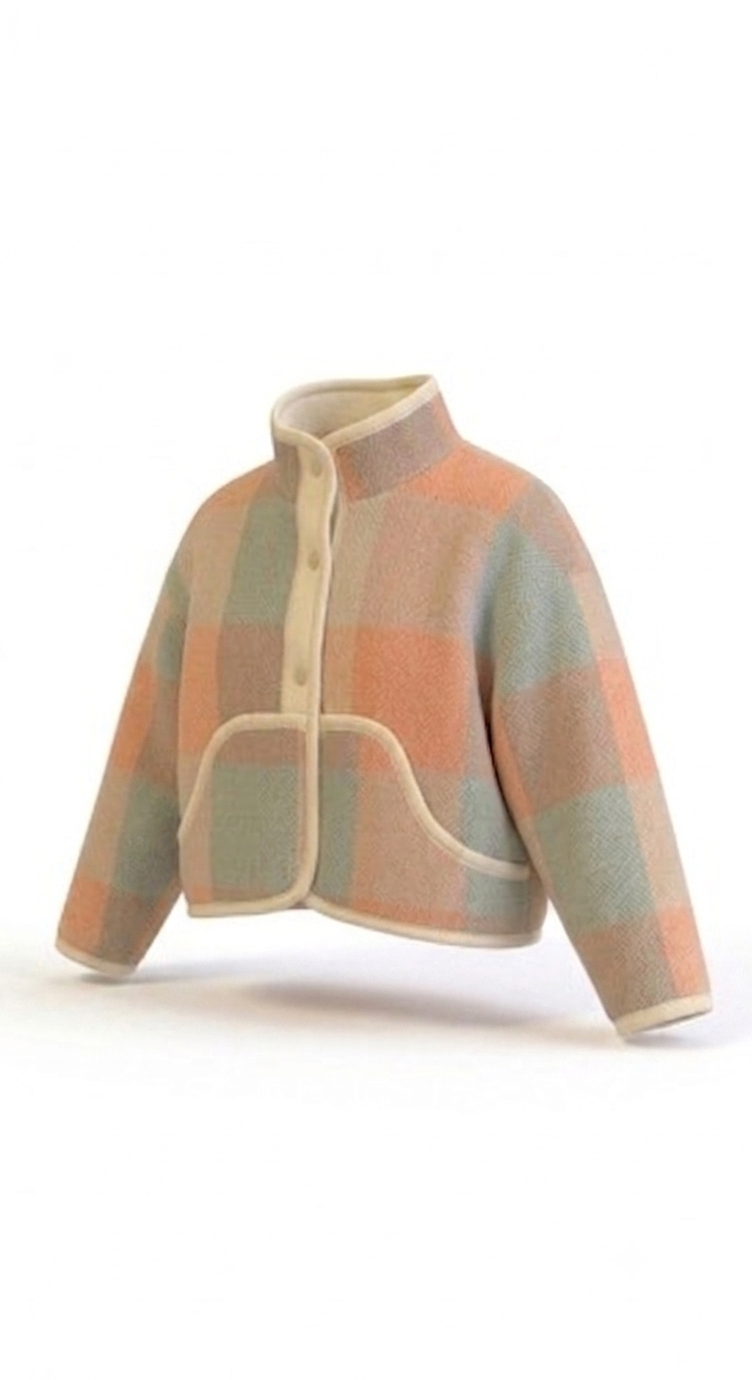 Oversized winter crop jacket