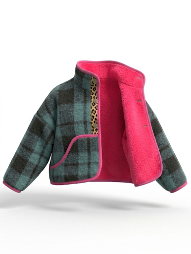 Oversized winter crop jacket