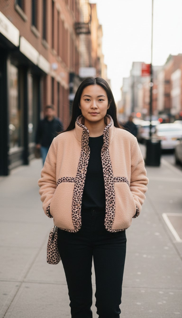Oversized winter crop jacket