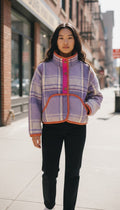 Oversized crop jacket