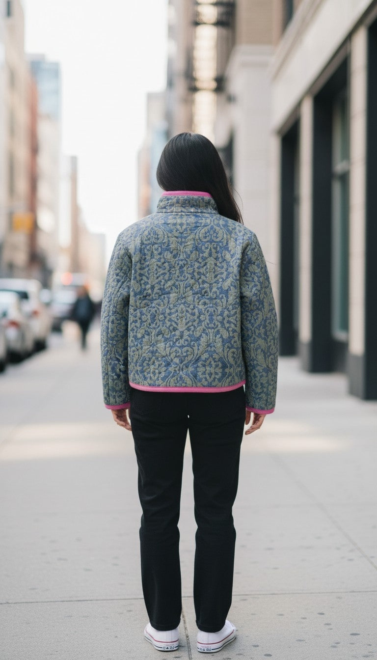 Oversized winter crop jacket