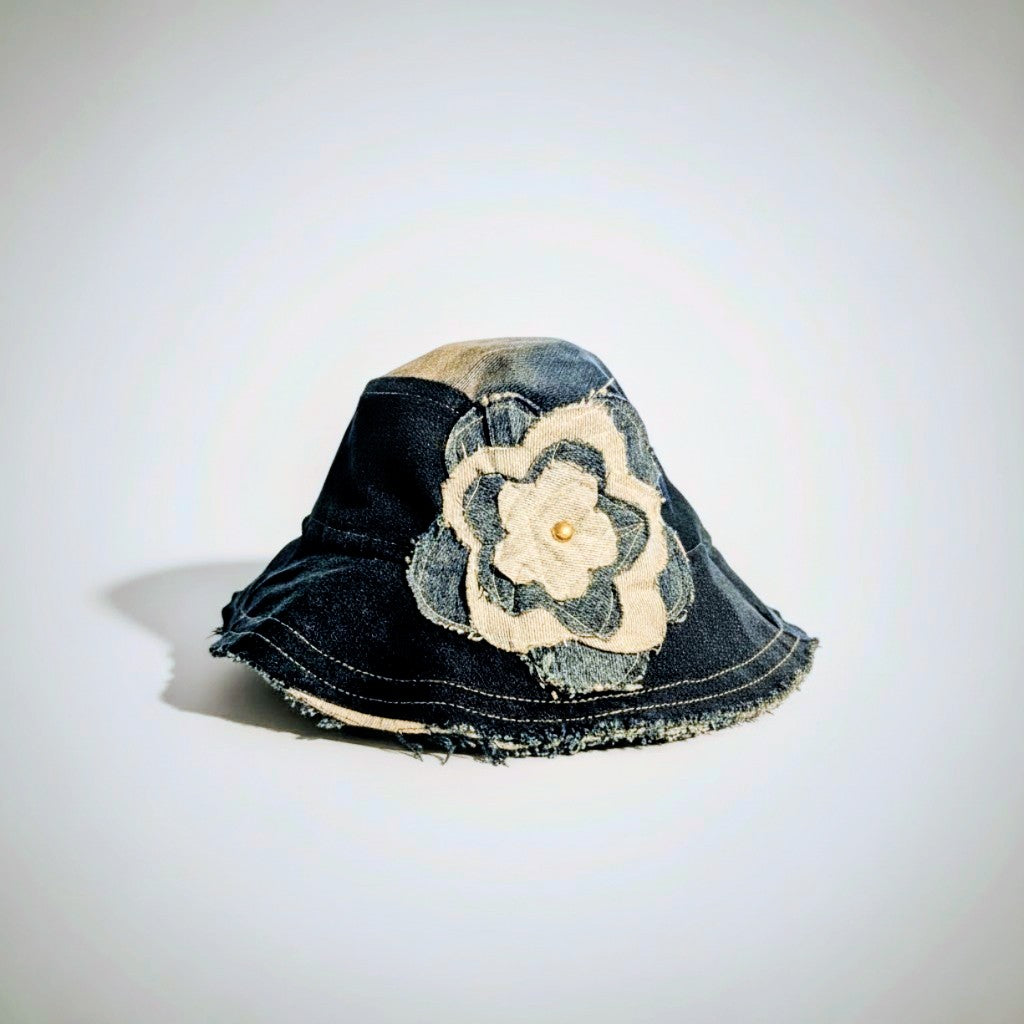Recycled denim bucket hat