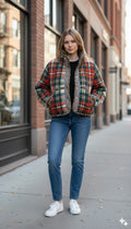 Oversized winter crop jacket
