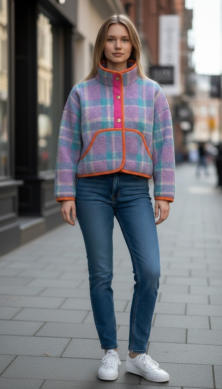 Oversized winter crop jacket