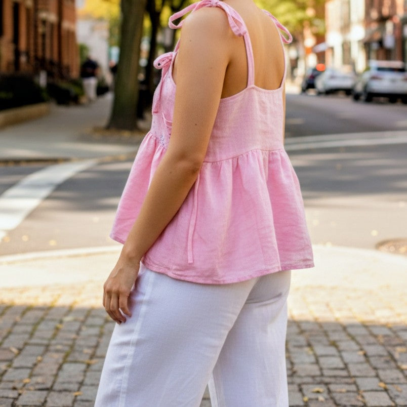 Vintage cotton and linen swing tank