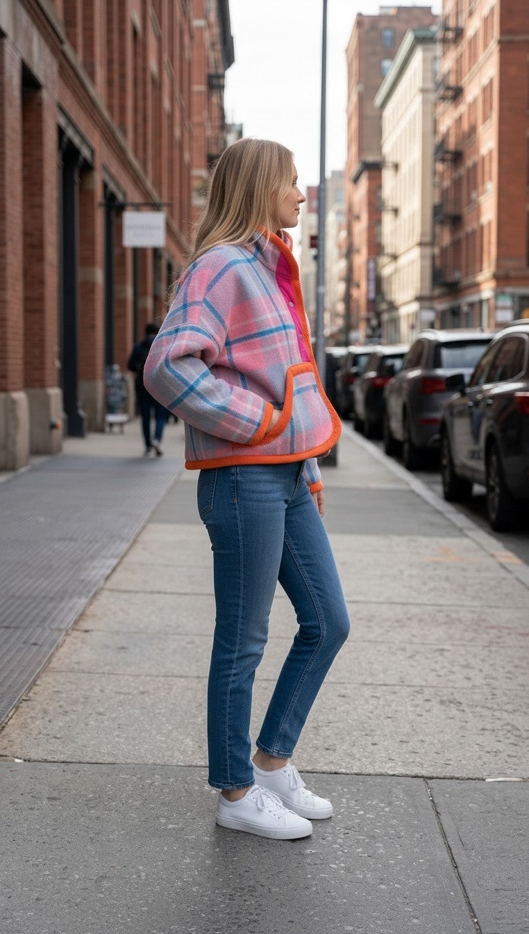 Oversized winter crop jacket