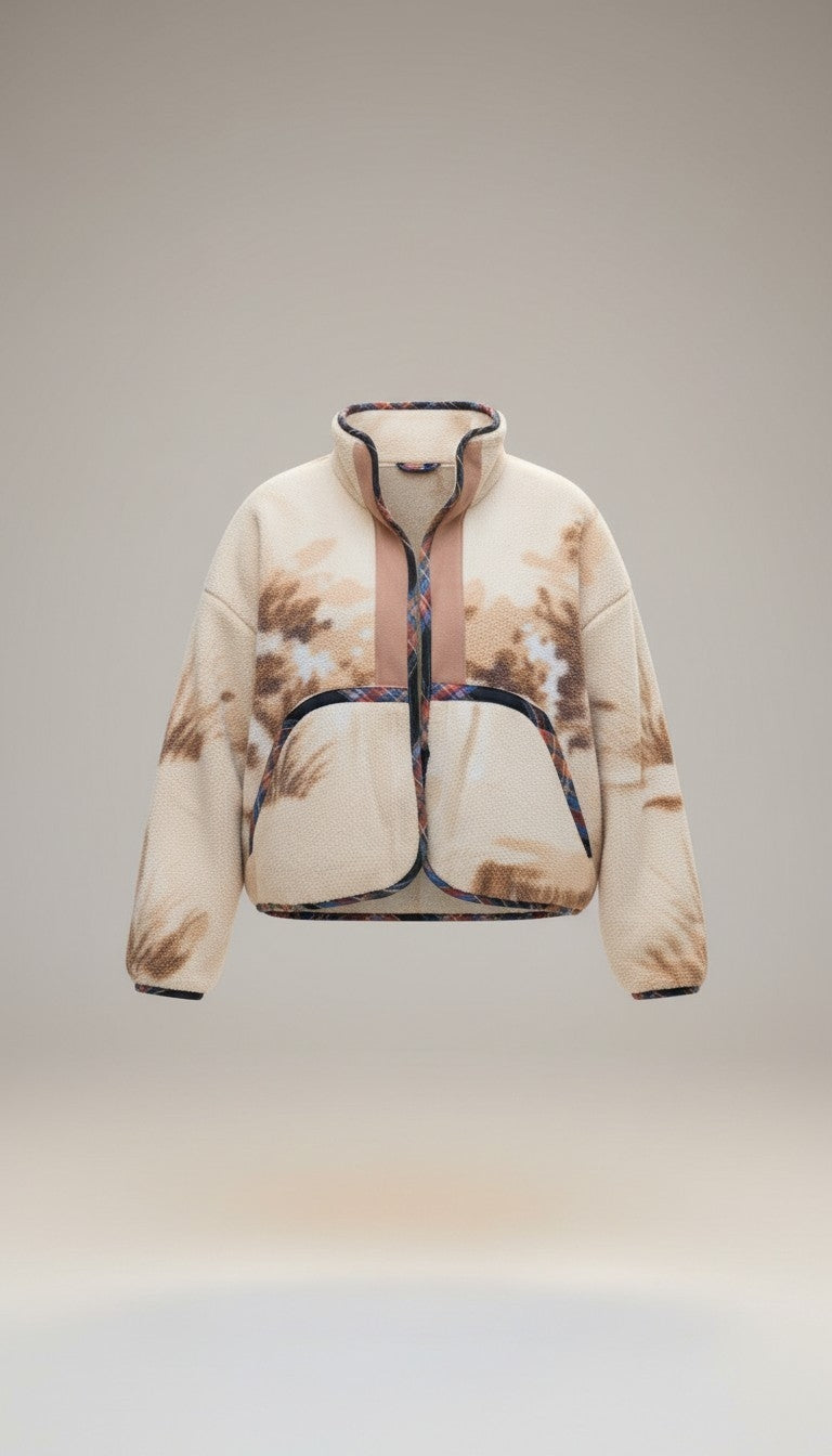 Oversized crop winter jacket