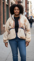 Oversized crop winter jacket