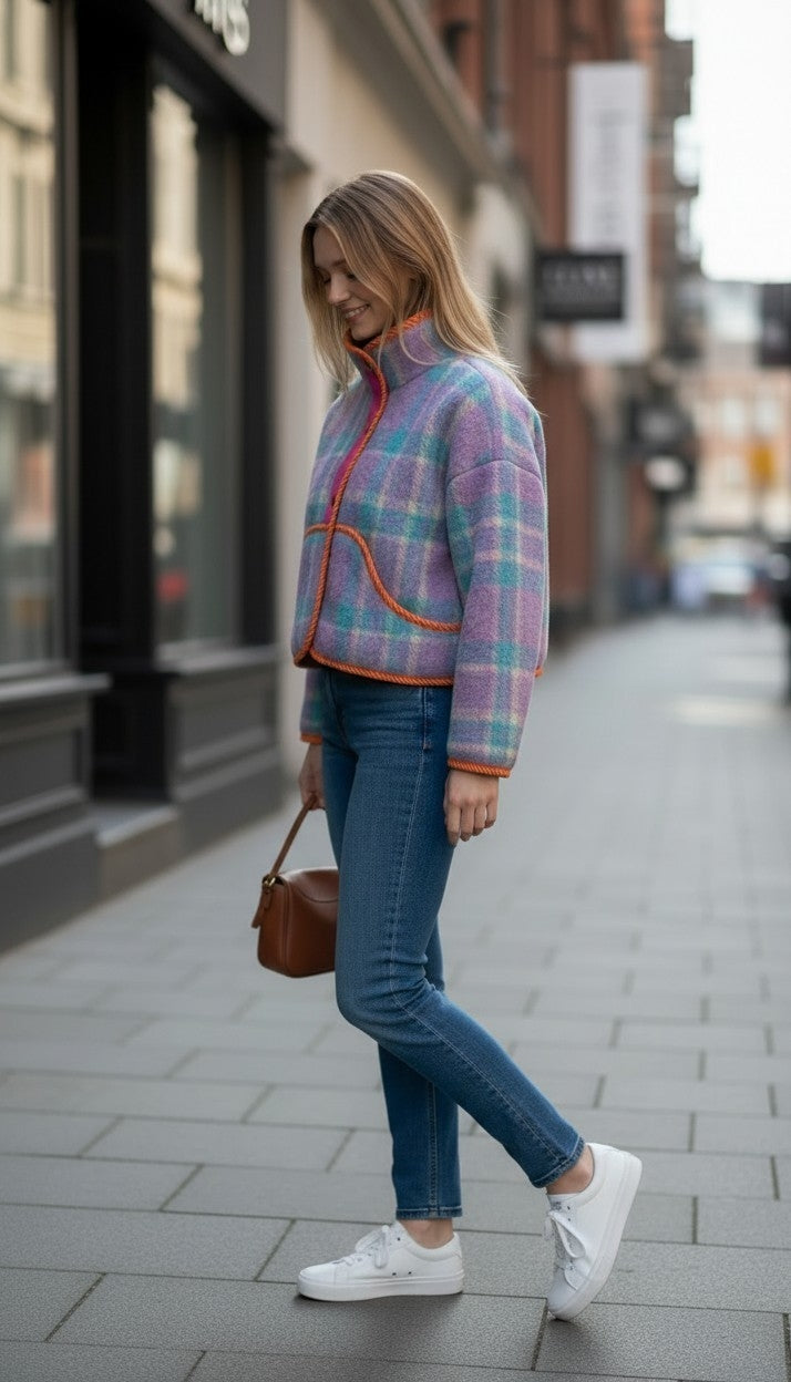 Oversized winter crop jacket