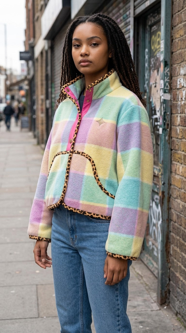 Oversized winter crop jacket