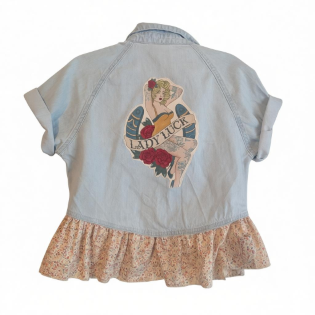 Lady luck denim shirt