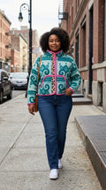 Oversized winter crop jacket