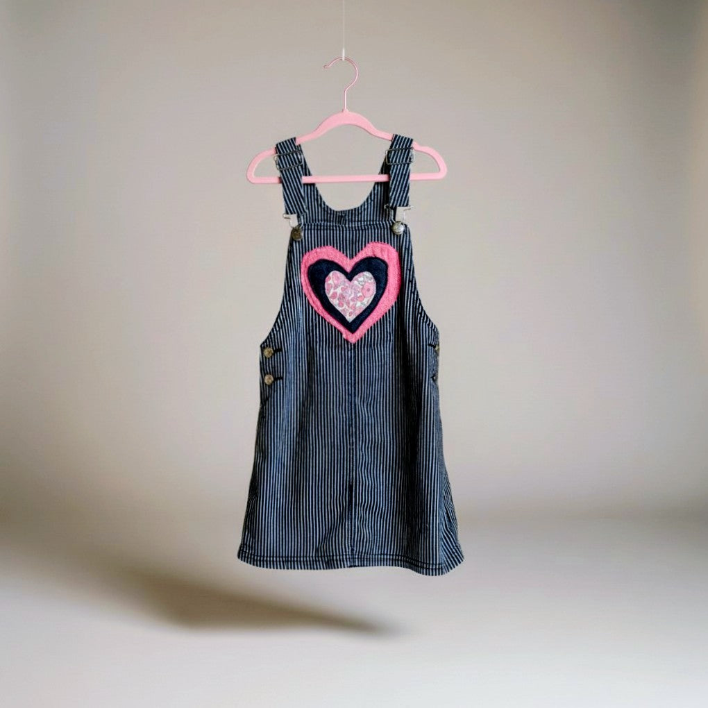 All heart pinafore dress