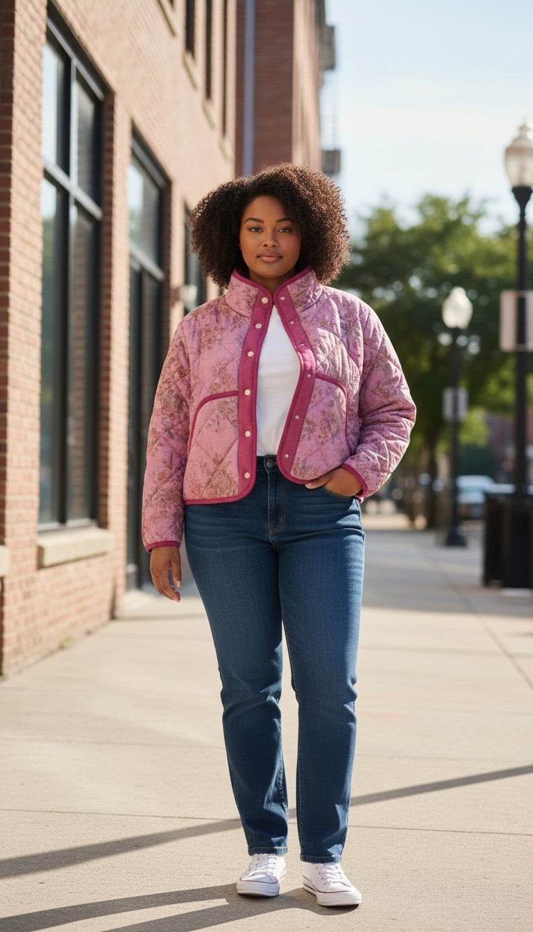 Oversized winter crop jacket