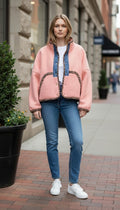 Oversized crop winter jacket