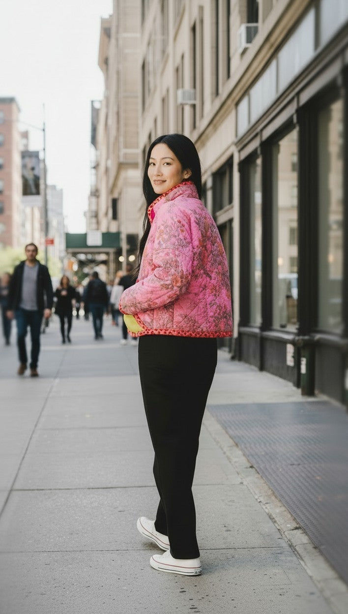 Oversized winter crop jacket