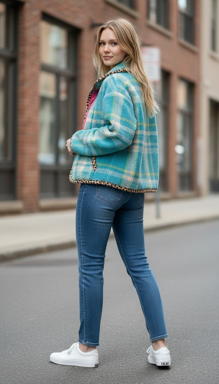 Oversized winter crop jacket