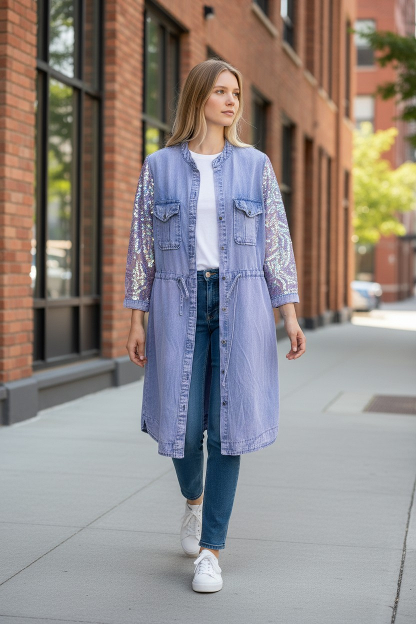 Purple sparkle dress Jacket