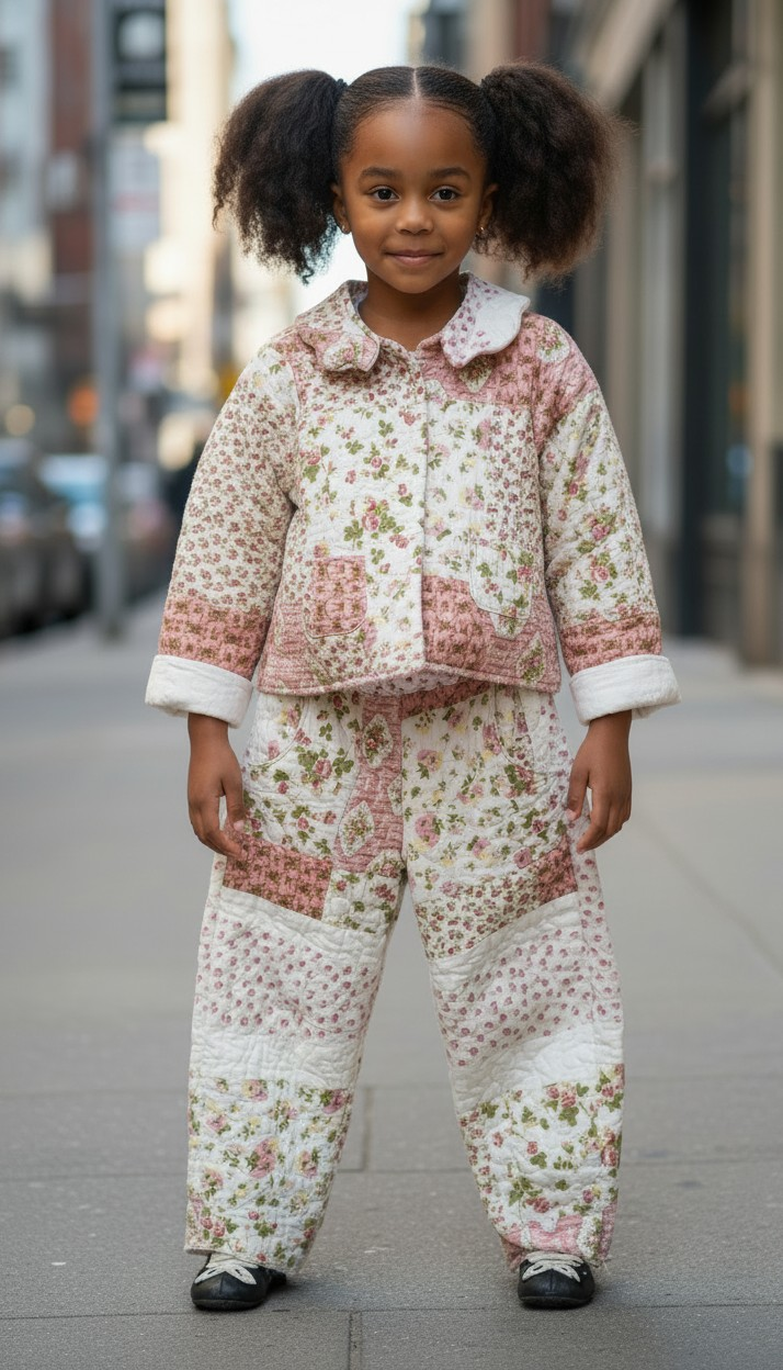 Quilted flower set