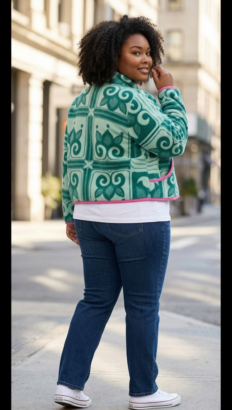 Oversized winter crop jacket